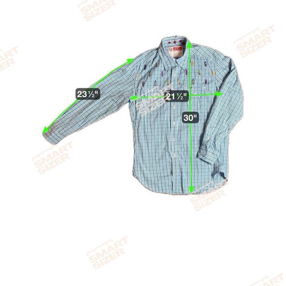 Robert‎ Graham The Freshly Laundered Shirt Mens Medium Blue Surfboard Embroidery - Picture 9 of 9